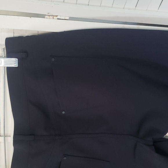 Lafayette 148 Mercer new fitted slim leg stretch Ink color woman pants size 10 - Picture 4 of 6